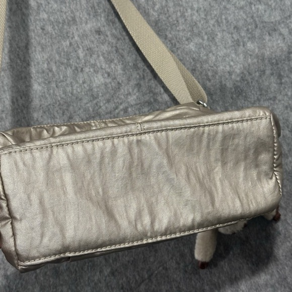 Kipling HB6556 Wes Crossbody Shoulder Bag Purse Toasty Gold With Monkey - Picture 7 of 11